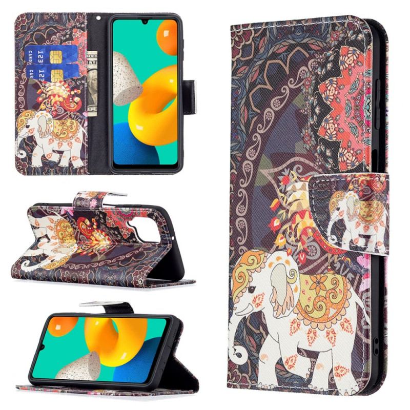 Housse Samsung Galaxy M32 Éléphant Indien