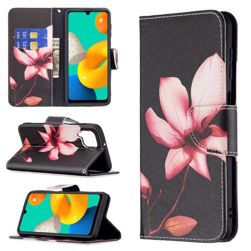 Housse Samsung Galaxy M32 Fleur Rose