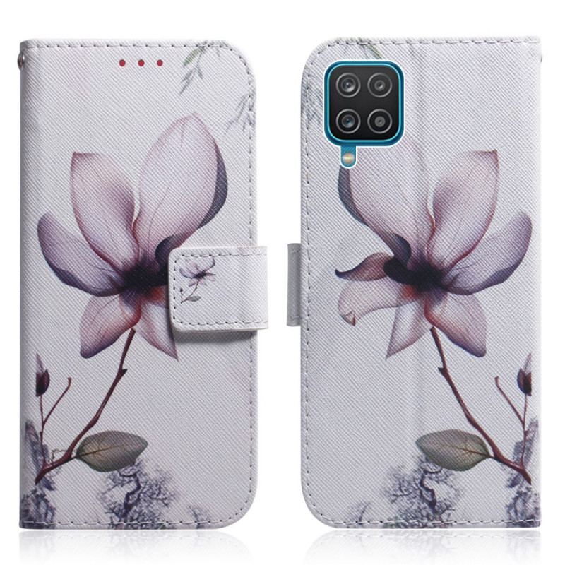 Housse Samsung Galaxy M32 Fleur Vieux Rose