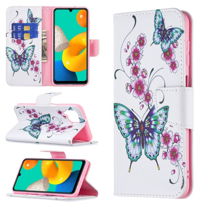 Housse Samsung Galaxy M32 Papillons Rois