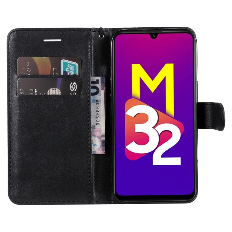 Housse Samsung Galaxy M32 Solid Color Serie à Lanière