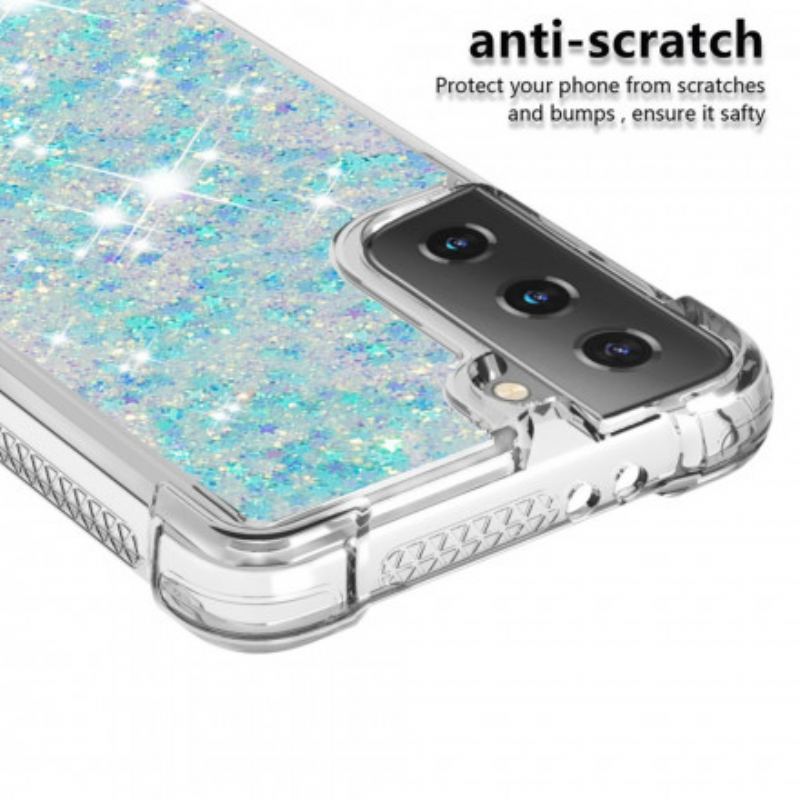 Coque Samsung Galaxy S21 Plus 5G Désires Paillettes