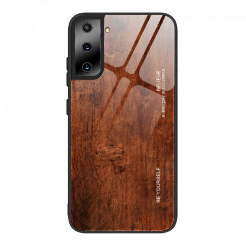 Coque Samsung Galaxy S21 Plus 5G Verre Trempé Design Bois