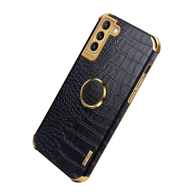 Coque Samsung Galaxy S21 Plus 5G X-CASE Effet Peau Crocodile