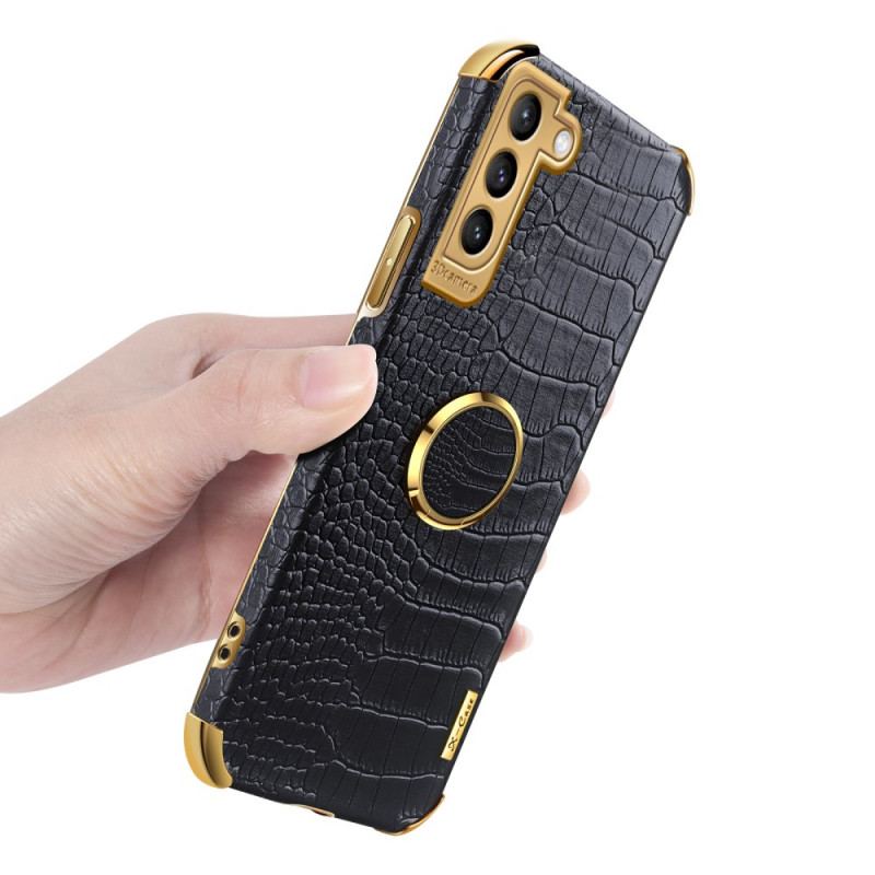 Coque Samsung Galaxy S21 Plus 5G X-CASE Effet Peau Crocodile