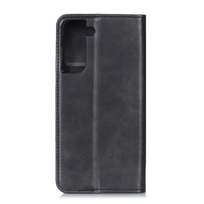 Flip Cover Samsung Galaxy S21 Plus 5G Cuir Fendu Vintage