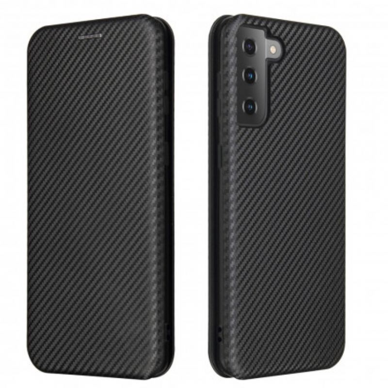 Flip Cover Samsung Galaxy S21 Plus 5G Fibre Carbone