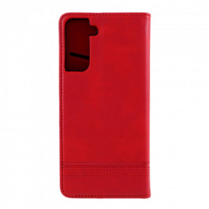 Flip Cover Samsung Galaxy S21 Plus 5G Style Cuir AZNS