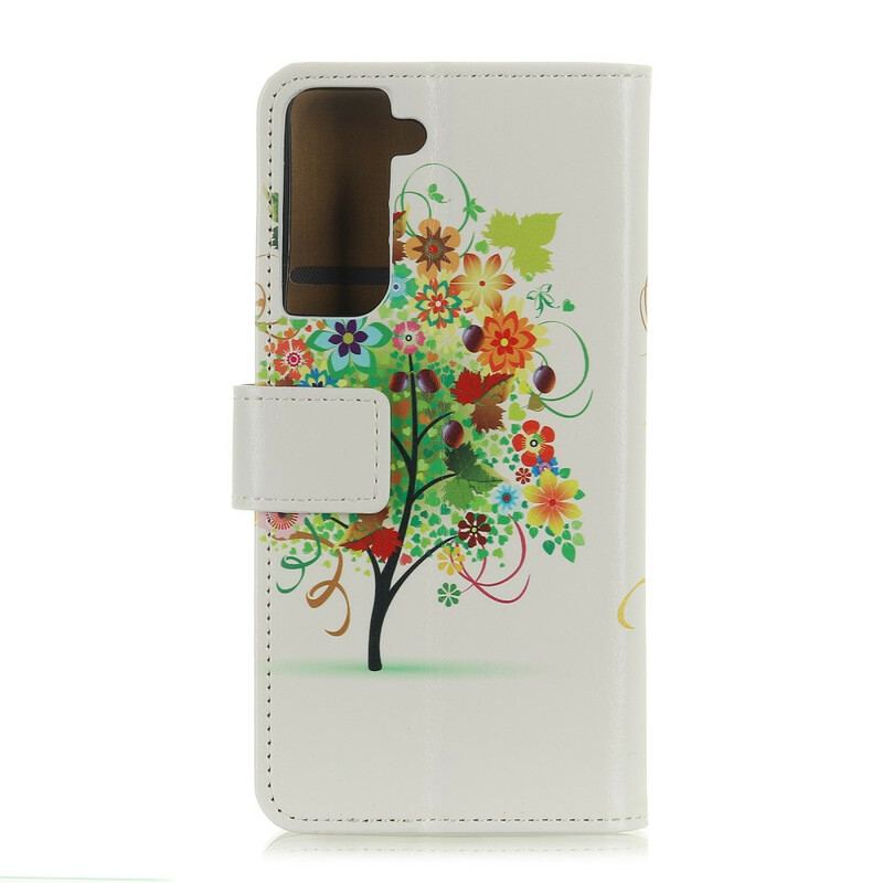 Housse Samsung Galaxy S21 Plus 5G Arbre Fleuri