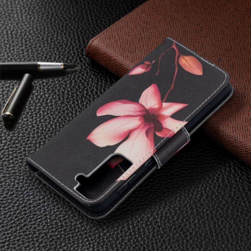 Housse Samsung Galaxy S21 Plus 5G Fleur Rose