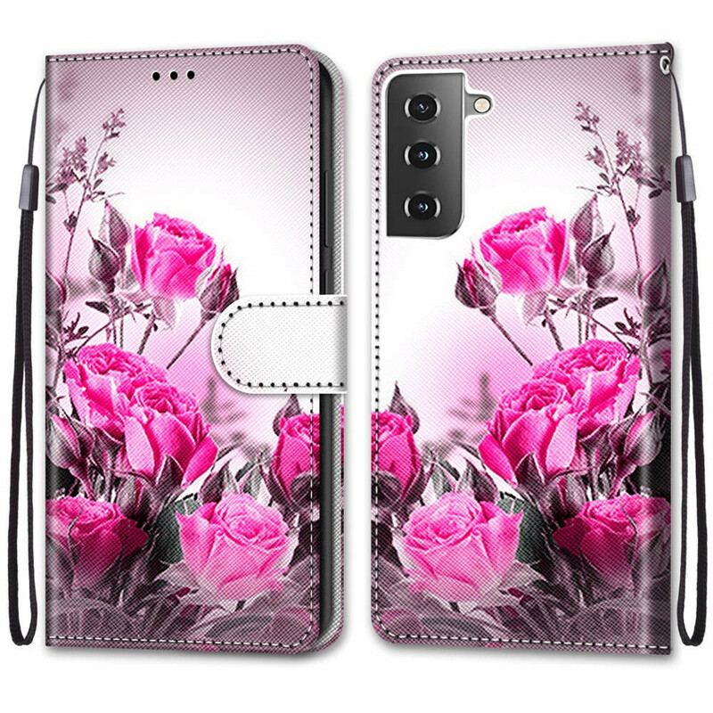 Housse Samsung Galaxy S21 Plus 5G Fleurs Magiques