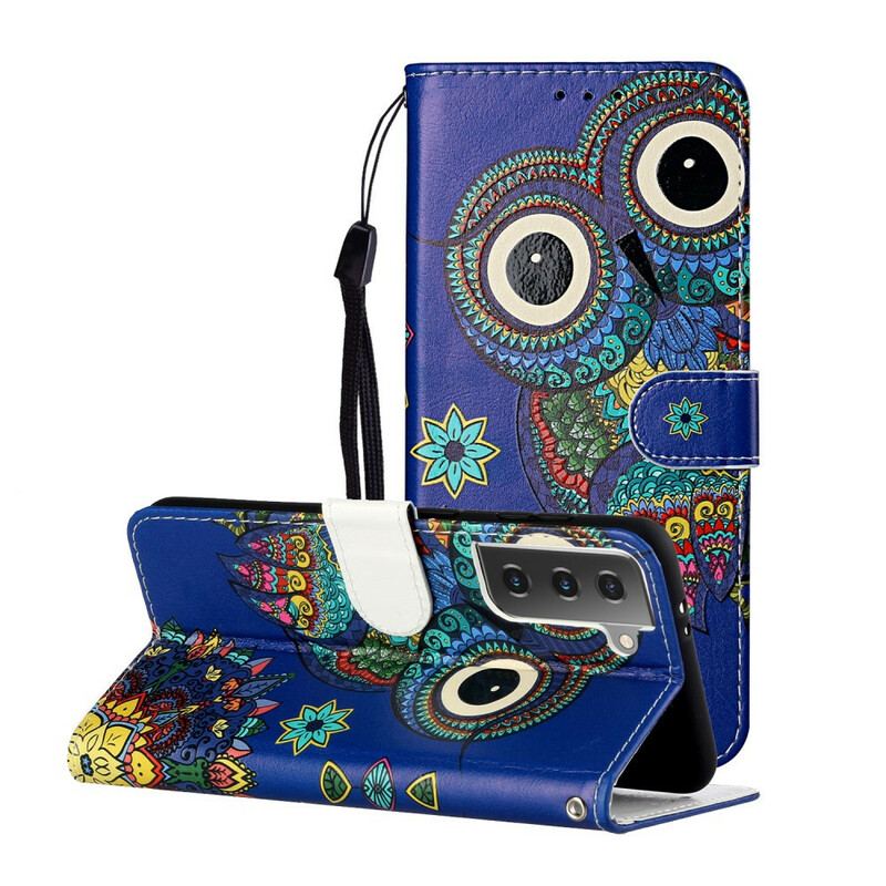 Housse Samsung Galaxy S21 Plus 5G Hibou en Mandala