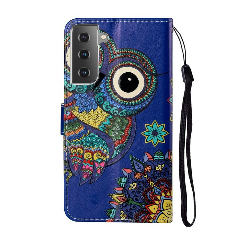 Housse Samsung Galaxy S21 Plus 5G Hibou en Mandala