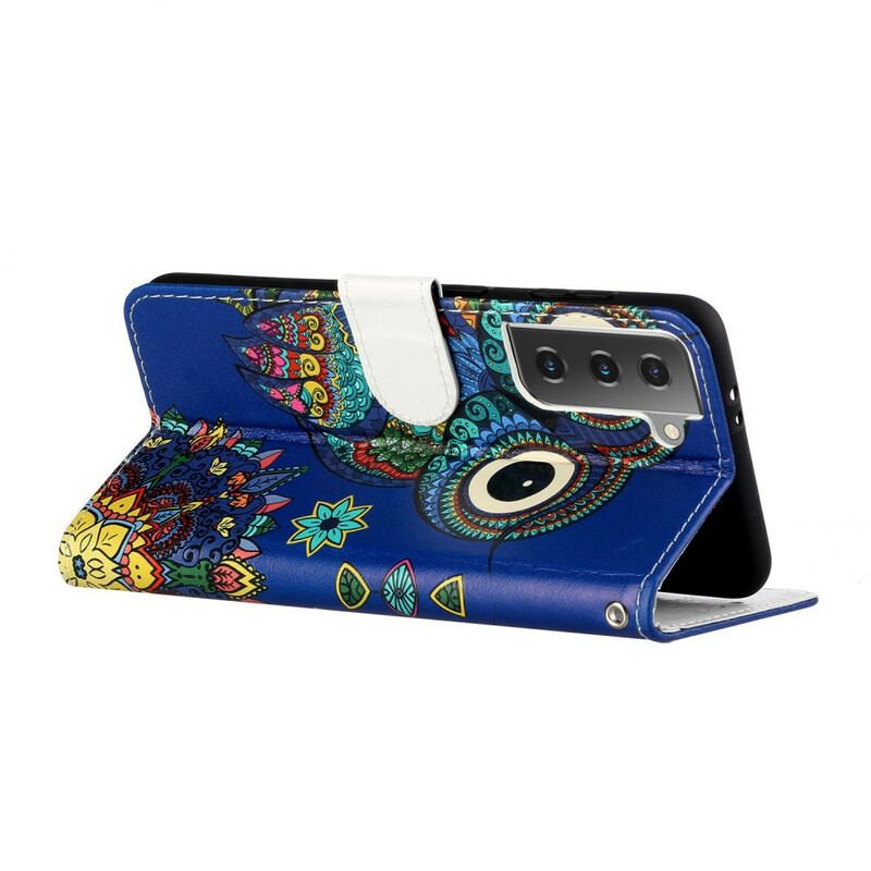 Housse Samsung Galaxy S21 Plus 5G Hibou en Mandala