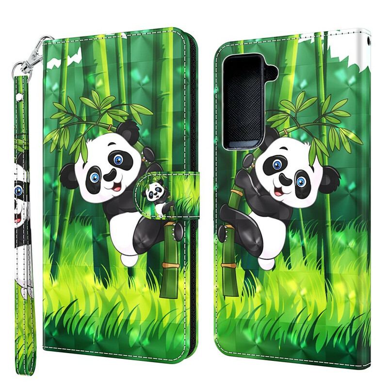 Housse Samsung Galaxy S21 Plus 5G Panda et Bambou