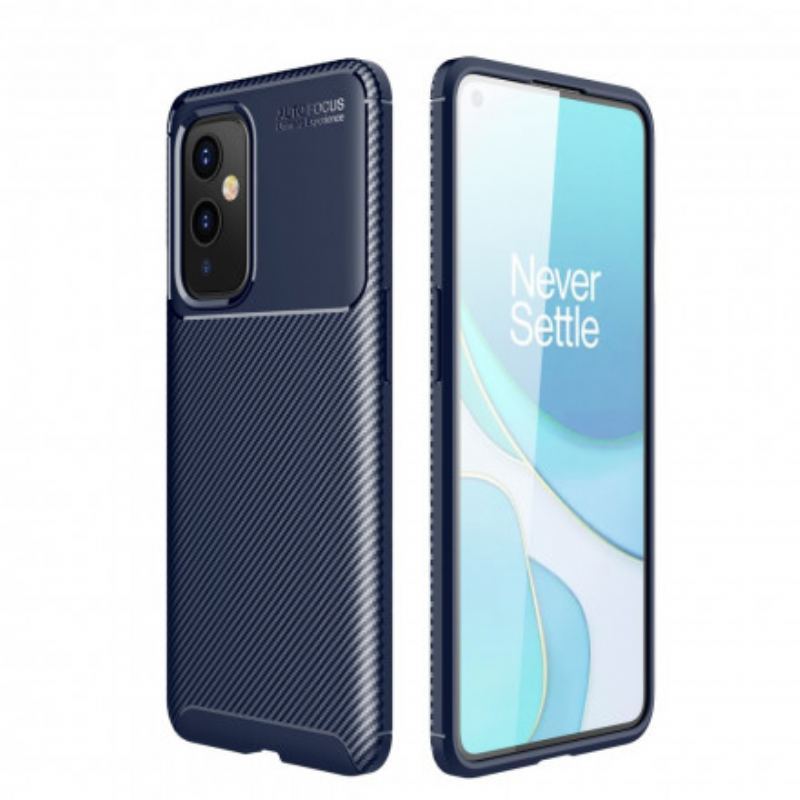 Coque OnePlus 9 Flexible Texture Fibre Carbone