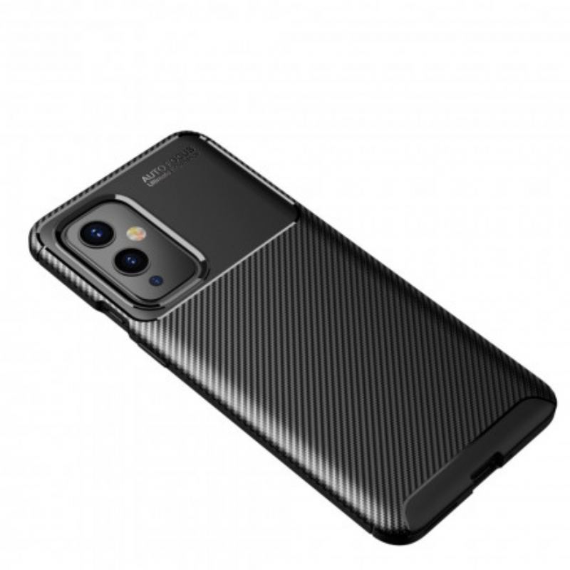 Coque OnePlus 9 Flexible Texture Fibre Carbone