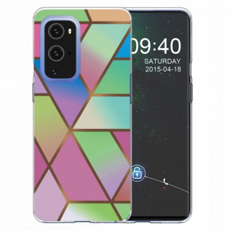 Coque OnePlus 9 Marbre Géométrique