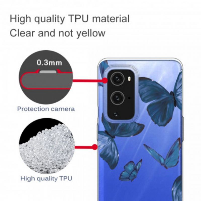 Coque OnePlus 9 Papillons Sauvages