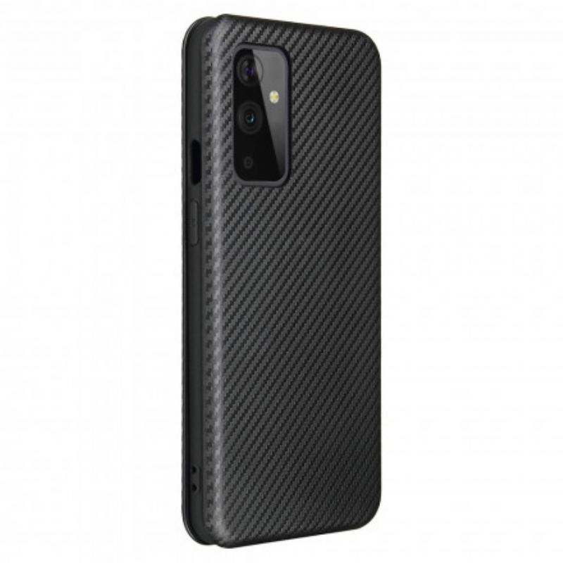 Flip Cover OnePlus 9 Silicone Carbone