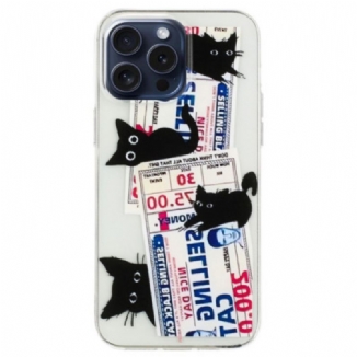 Coque iPhone 16 Pro Chats Noirs