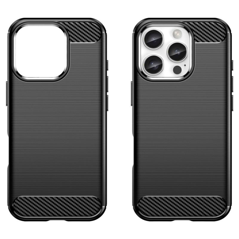 Coque iPhone 16 Pro Fibre Carbone Brossée