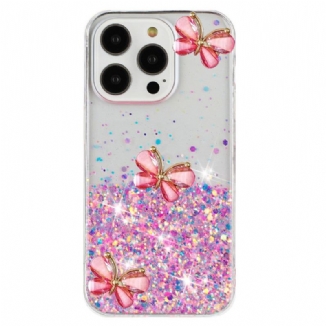 Coque iPhone 16 Pro Papillons Lumineux