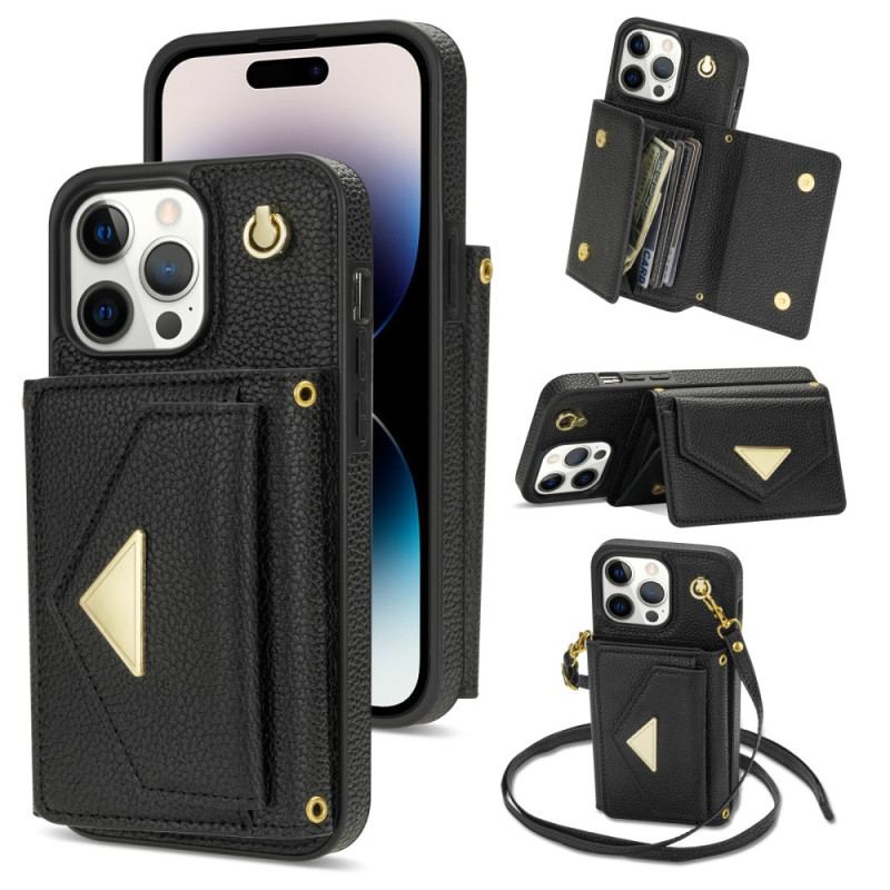 Coque iPhone 16 Pro Porte-Cartes et Lanière