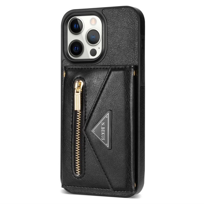 Coque iPhone 16 Pro Portefeuille et Bandoulière N.BEKUS