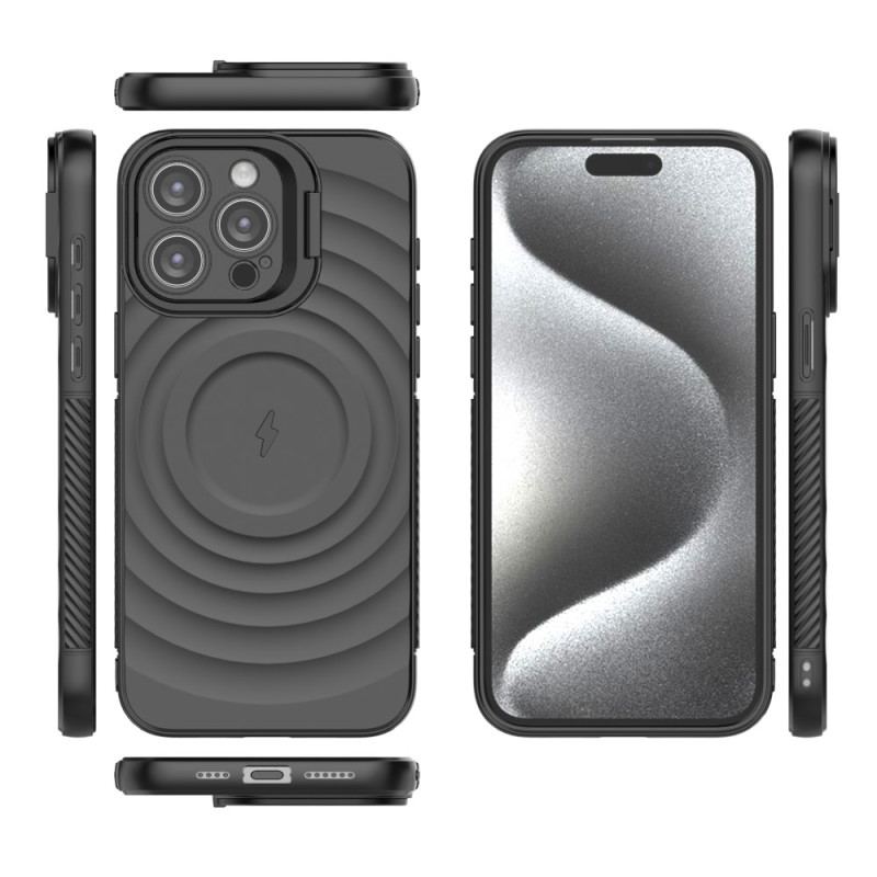 Coque iPhone 16 Pro Texture Ondulée Magnétique