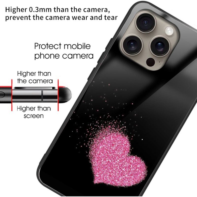 Coque iPhone 16 Pro Verre Trempé Coeur