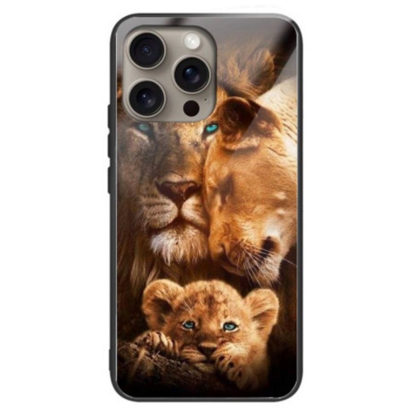 Coque iPhone 16 Pro Verre Trempé Lions