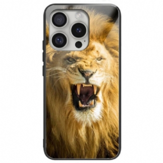 Coque iPhone 16 Pro Verre Trempé Motif de Lion