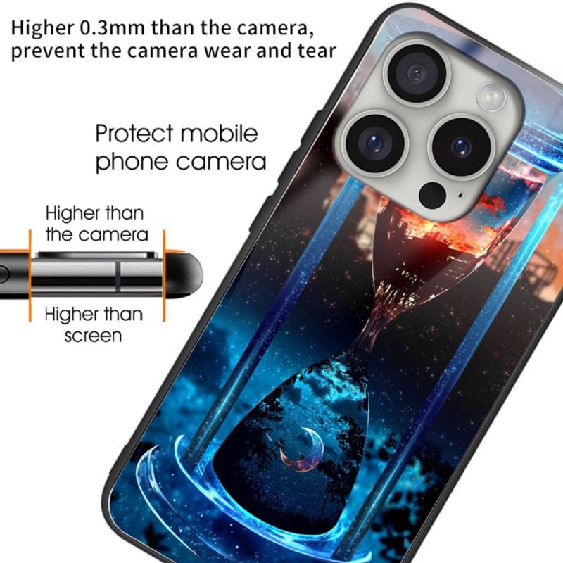 Coque iPhone 16 Pro Verre Trempé Soleil et Lune