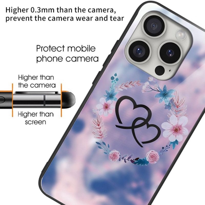 Coques iPhone 16 Pro Verre Trempé Coeur à Coeur