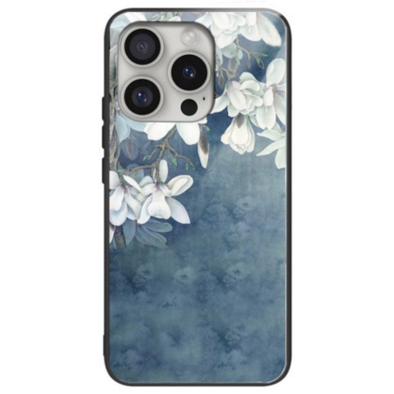 Coques iPhone 16 Pro Verre Trempé Magnolias