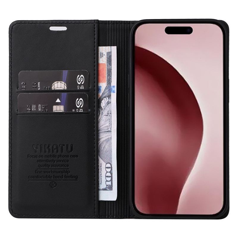 Flip Cover iPhone 16 Pro Classique YIKATU