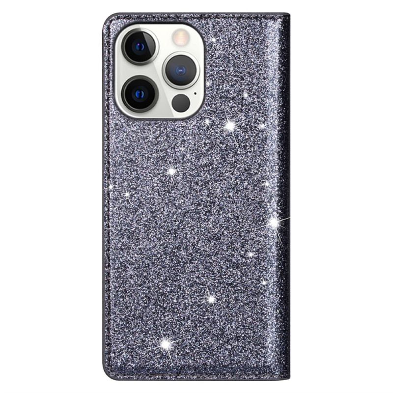 Flip Cover iPhone 16 Pro Paillettes