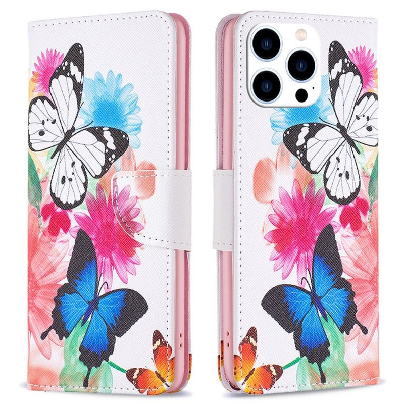 Housse iPhone 16 Pro Deux Papillons