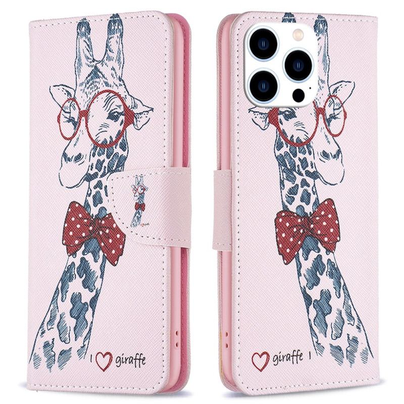 Housse iPhone 16 Pro Girafe