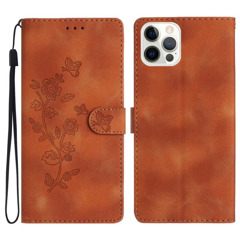 Housse iPhone 16 Pro Impression Motif Floral