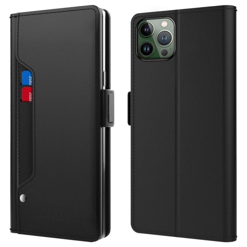 Housse iPhone 16 Pro Miroir et Porte-Cartes Amovible