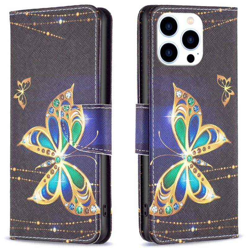 Housse iPhone 16 Pro Papillons Bijoux