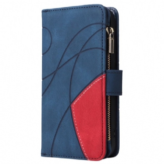 Housse iPhone 16 Pro Portefeuille Motif Géométrique