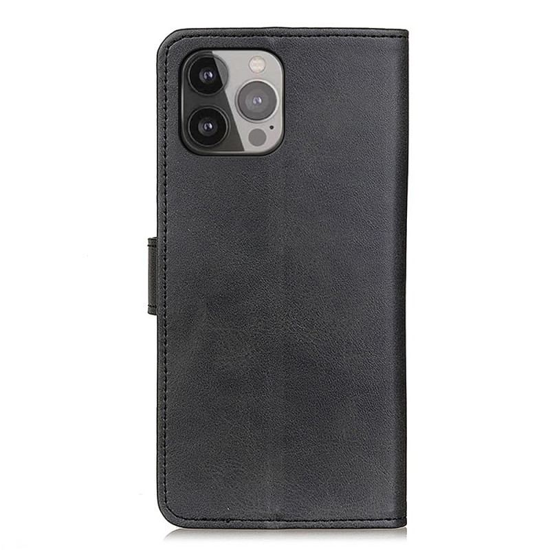 Housse iPhone 16 Pro Simili Cuir Mat