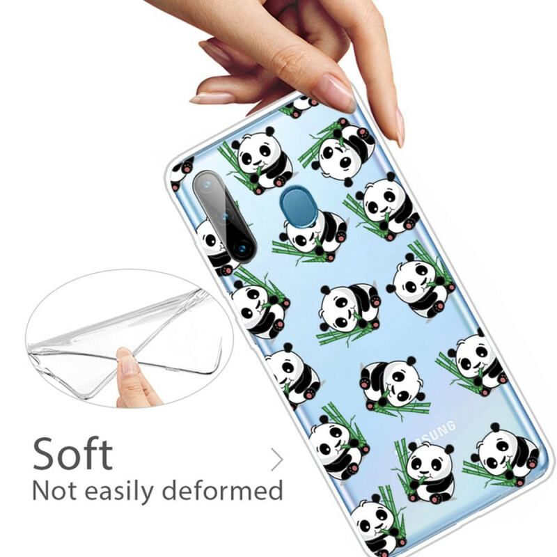 Coque Samsung Galaxy M11 Top Pandas Fun