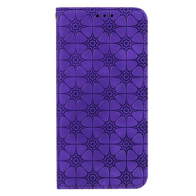 Flip Cover Samsung Galaxy M11 Fleurs Baroques