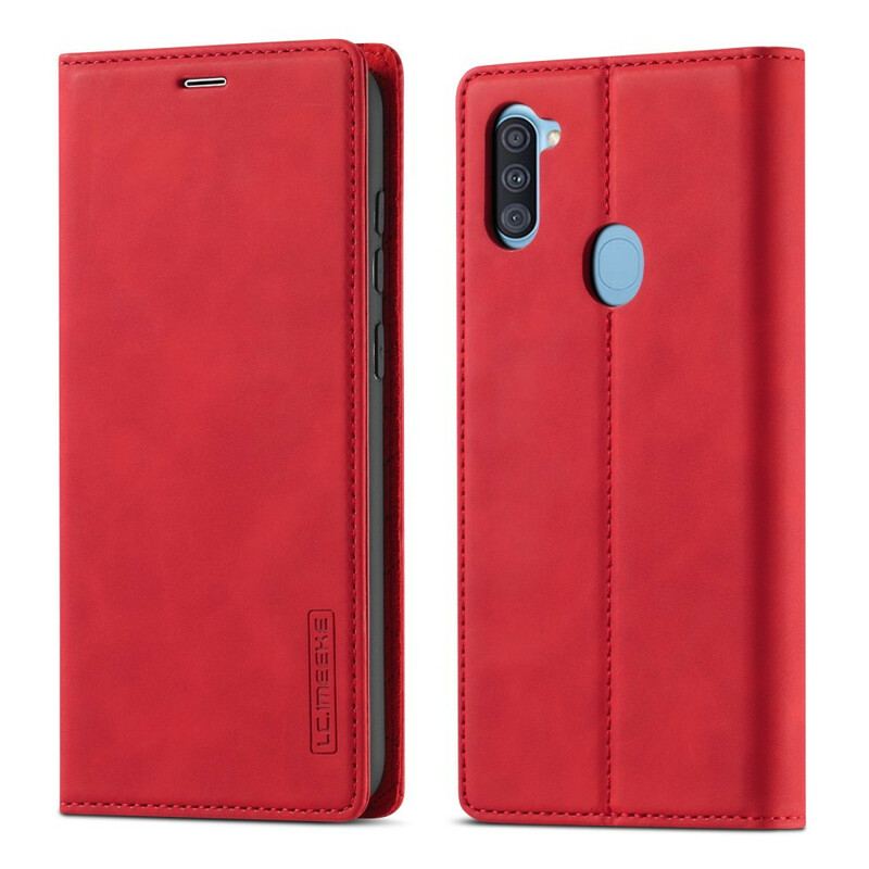 Flip Cover Samsung Galaxy M11 LC.IMEEKE Effet Cuir