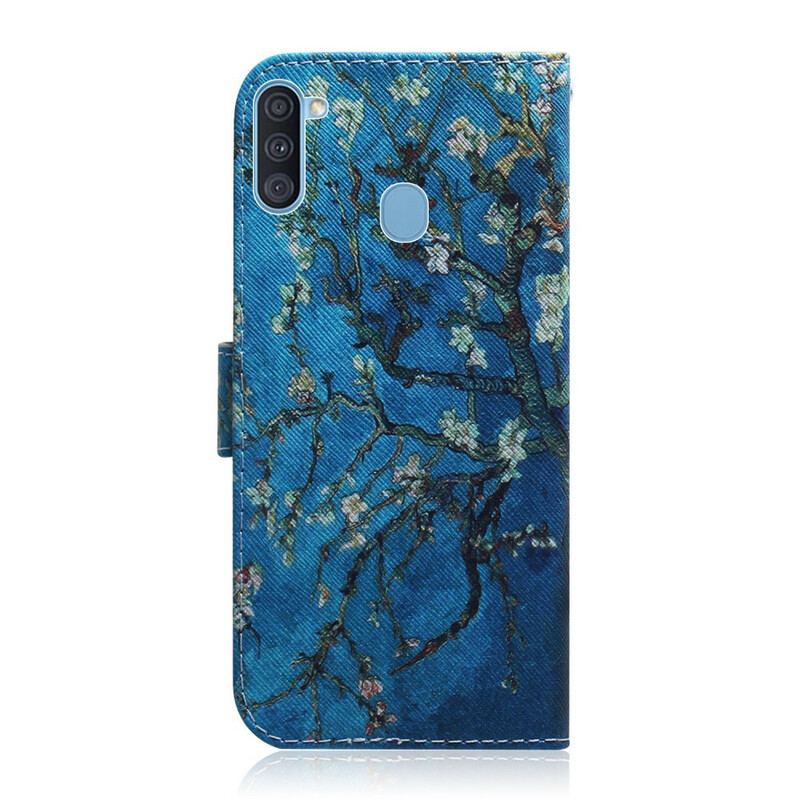 Housse Samsung Galaxy M11 Branche d'Arbre Fleuri