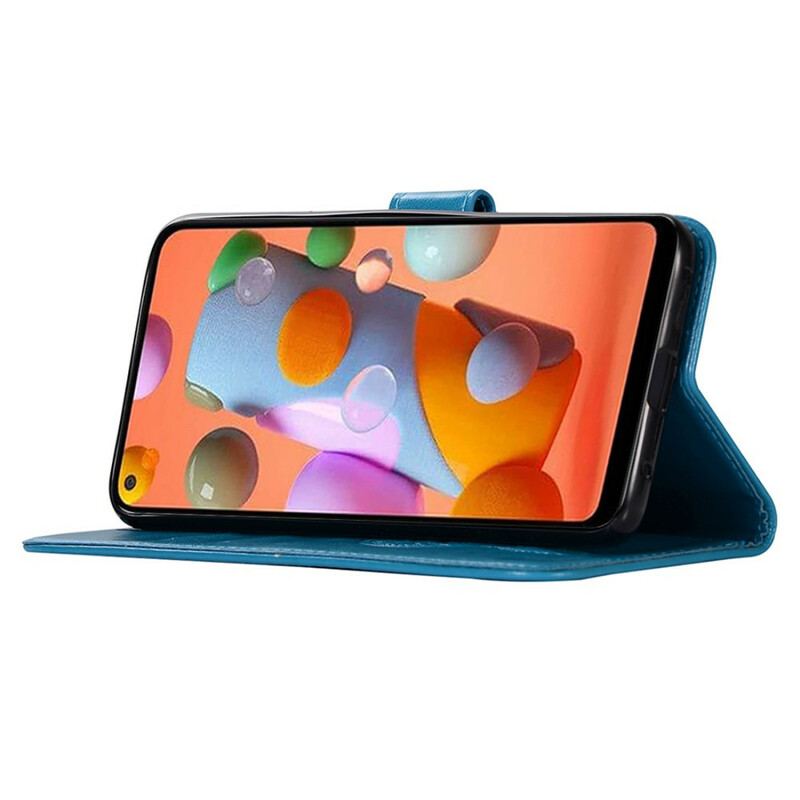 Housse Samsung Galaxy M11 Effet Cuir Attrape Rêves Hibou